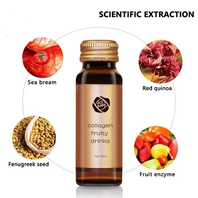 OEM / ODM 50ml Bird's Nest Collagen Natural Elastic Beauty and Beauty شراب سائل عن طريق الفم