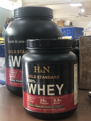 OEM 5lb Private Label Whey Protein Isolate Powder مسحوق Body Muscle Building Gold Standard 100٪ Protein Powder