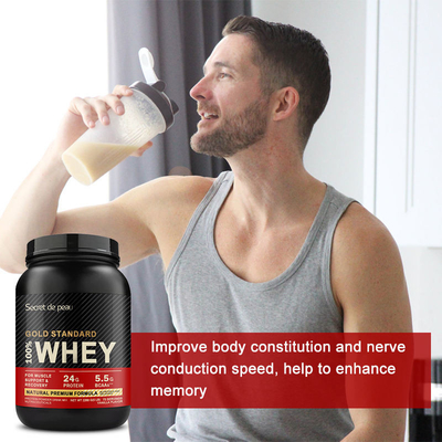 OEM 5lb Private Label Whey Protein Isolate Powder مسحوق Body Muscle Building Gold Standard 100٪ Protein Powder