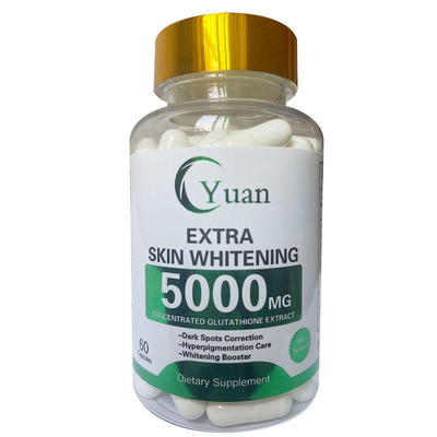 5000MG 3X إضافي مسحوق اللؤلؤ التبييض OEM الجلوتاماكس الجلوتاثيون حبوب تبييض البشرة