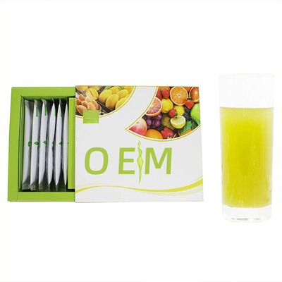 15 العصي / صندوق مسحوق الألياف السموم OEM المواد الخام مسحوق إنزيم الفاكهة