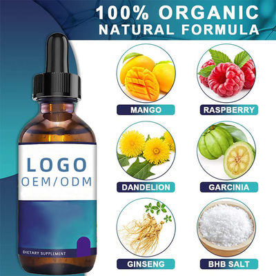 30 مللي قطرات الكولاجين البيوتين التخسيس BHB Keto Drops OEM زيت البذور العشبية استخراج الزيت العطري